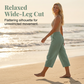 👖 LIMITED-TIME 50% OFF! ✨ Women’s Pleated Cropped Pants – Relaxed Wide-Leg, Adjustable Waist, Cotton Blend 🌿
