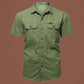 📢📢40% OFF !! ⏰Men's Casual Cotton Short-sleeved Shirt👔Comfortable & Breathable!