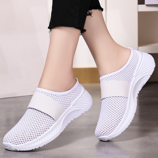 👟 LIMITED-TIME 50% OFF! ✨ Women's Slip-On Shoes – Breathable Mesh, Anti-Slip PVC Sole, Lightweight 🌬️
