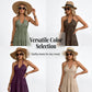 📢📢40% OFF !! ⏰Women's Halter Neck Backless Tiered Maxi Dress