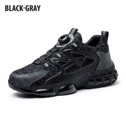 Men's Comfort Safety Shoes with Fast Rotating Buckle