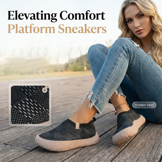 📢📢50% OFF !! ⏰Comfortable Platform Sneakers with Hidden Heel