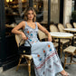 👗 LIMITED-TIME 50% OFF! ✨ Sleeveless Folk Print Slit Dress – Elegant V-Neck, A-Line Silhouette 💃