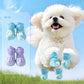 Breathable Glow-in-the-Dark Pet Shoes with Cut-out Design & Hook-and-Loop Closure for Small to Medium Dogs