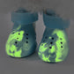 Breathable Glow-in-the-Dark Pet Shoes with Cut-out Design & Hook-and-Loop Closure for Small to Medium Dogs