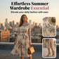 👗 LIMITED-TIME 50% OFF! ✨ Floral Print Pleated Midi Dress – Elegant, Feminine ✨