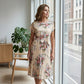 👗 LIMITED-TIME 50% OFF! ✨ Floral Print Pleated Midi Dress – Elegant, Feminine ✨