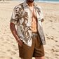 📢📢30% OFF !! ⏰Men's Hawaiian Shirt & Shorts 2-Piece Set👕