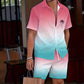 📢📢30% OFF !! ⏰Men's Hawaiian Shirt & Shorts 2-Piece Set👕