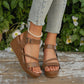 📢📢Last Day-50% OFF!!⏰Women's Braided Strap Wedge Sandals