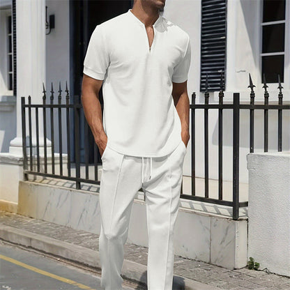 🏆LAST DAY SALE 50% OFF🔥Men’s Summer Quarter-Zip Tracksuit Set
