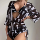📢📢Last Day-50% OFF!!⏰Waist-Tie Long Sleeve Beach Swimwear