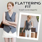 Elegant Women's V-Neck Button Front Vest