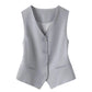Elegant Women's V-Neck Button Front Vest