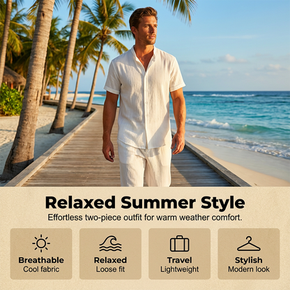 🥳2026 HOT SALE🥳💞50K+ SOLD!✨ 💝 Men's Textured 2-Piece Set