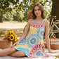 👗 LIMITED-TIME 50% OFF! ✨ Casual Sleeveless A-Line Printed Summer Dress – Flowy Fit, Vibrant Print, Easy Style 🌸