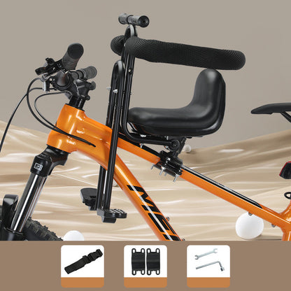 🚲 LIMITED-TIME 50% OFF! 💥 Front Mounted Kids Bike Seat – Adjustable, Foldable, High-Carbon Steel Frame ✨