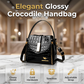 👜 LIMITED-TIME 50% OFF! ✨ Glossy Crocodile Handbag – Structured, Gold Hardware, Spacious 💫