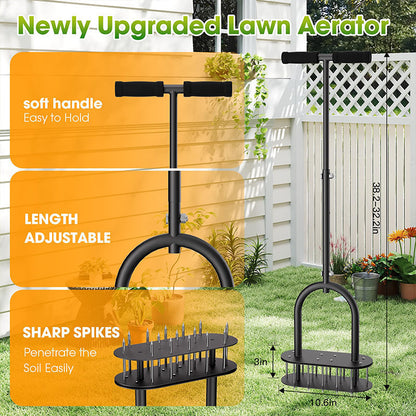 🌱 LIMITED-TIME 50% OFF! ⚙️ Heavy-Duty Manual Lawn Coring Aerator – Sturdy, Self-Cleaning, Comfort Grip ✨