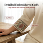 👗 LIMITED-TIME 50% OFF! 💥 Women's Long Sleeve Blouse & Wide-Leg Trousers Set – Floral Embroidery, Split Neckline, Relaxed Fit ✨