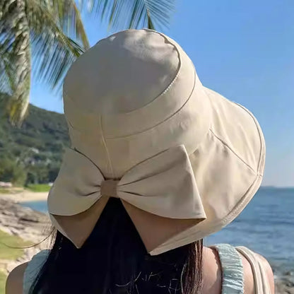 👒 LIMITED-TIME 50% OFF! ✨ Wide Brim Sun Hat with Bow – Full Coverage, Foldable, Breathable 🌞