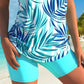 🏖️ LIMITED-TIME 50% OFF! ✨ Sporty Two-Piece Bathing Suit – Criss-Cross Neck, Boy Shorts, Quick-Dry 🏄‍♀️