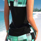 🏖️ LIMITED-TIME 50% OFF! ✨ Sporty Two-Piece Bathing Suit – Criss-Cross Neck, Boy Shorts, Quick-Dry 🏄‍♀️