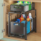 🎉 2026 Sale — Over 33,000 Sold!💞 Double-Tier Pull-Out Shelf Cabinet Organiser – Maximize Your Space 📦