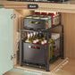 🎉 2026 Sale — Over 33,000 Sold!💞 Double-Tier Pull-Out Shelf Cabinet Organiser – Maximize Your Space 📦