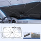 🚗 LIMITED-TIME 50% OFF! 💥 Bendable Car Windshield Sunshade Umbrella – 360° Rod, Titanium Layer, Universal Fit ✨