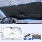 🚗 LIMITED-TIME 50% OFF! 💥 Bendable Car Windshield Sunshade Umbrella – 360° Rod, Titanium Layer, Universal Fit ✨