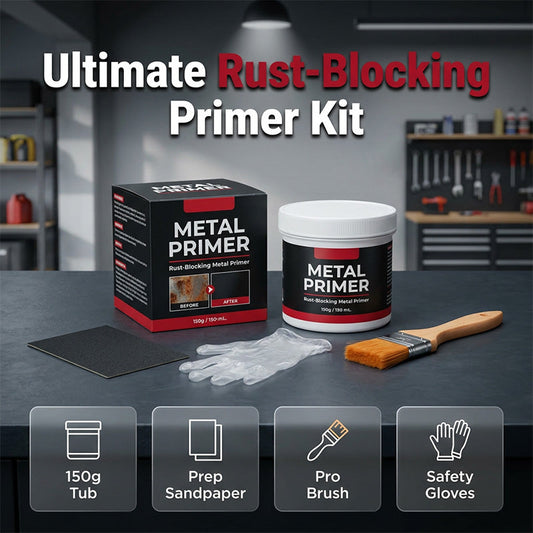 🔧 LIMITED-TIME 50% OFF! ✨ Rust-Blocking Metal Primer Kit – Instant Conversion, Durable Bond, Complete Set 🎨