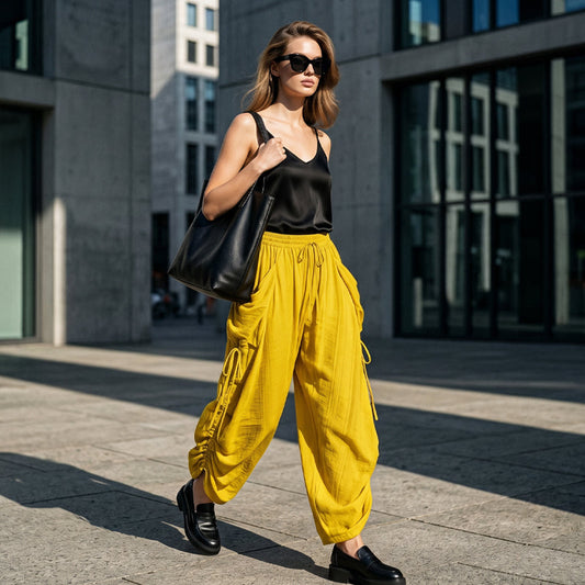 👖 LIMITED-TIME 50% OFF! ✨ Women’s Loose-Fit Lantern Pants – Drawstring Waist, Flowy Silhouette, Casual 🌬️