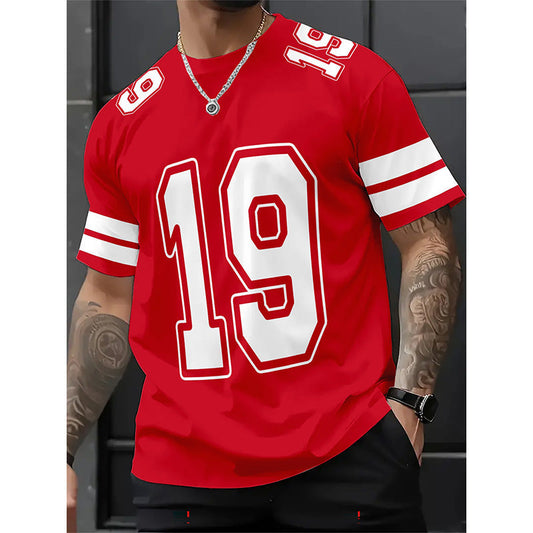 👕 LIMITED-TIME 50% OFF! ✨ Sporty Number Print T-Shirt – Athletic Jersey, Breathable, Relaxed Fit 🏀