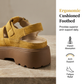 👡 LIMITED-TIME 50% OFF! ✨ Women's Platform Sandals – Chunky Lug Sole, Caged Upper, Cushioned 🍁