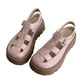 👡 LIMITED-TIME 50% OFF! ✨ Women's Platform Sandals – Chunky Lug Sole, Caged Upper, Cushioned 🍁
