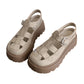 👡 LIMITED-TIME 50% OFF! ✨ Women's Platform Sandals – Chunky Lug Sole, Caged Upper, Cushioned 🍁