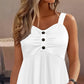 👚 LIMITED-TIME 50% OFF! ✨ Sleeveless Button-Detail Top – Flattering Empire Waist, Soft & Breezy, Versatile Staple ☀️