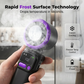 🌬️ LIMITED-TIME 50% OFF! ✨ 199-Speed Handheld Fan – Digital Display, Frost Surface, Adjustable Head 🌡️