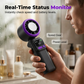 🌬️ LIMITED-TIME 50% OFF! ✨ 199-Speed Handheld Fan – Digital Display, Frost Surface, Adjustable Head 🌡️