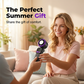 🌬️ LIMITED-TIME 50% OFF! ✨ 199-Speed Handheld Fan – Digital Display, Frost Surface, Adjustable Head 🌡️