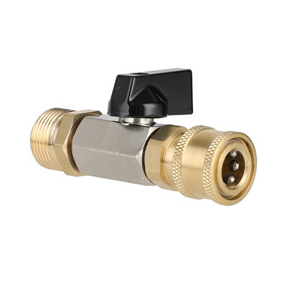 🔧 LIMITED-TIME 50% OFF! ✨ Pressure Washer Shut-Off Valve – Quick Connect, Brass, M22 Fitting 💦