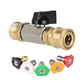 🔧 LIMITED-TIME 50% OFF! ✨ Pressure Washer Shut-Off Valve – Quick Connect, Brass, M22 Fitting 💦