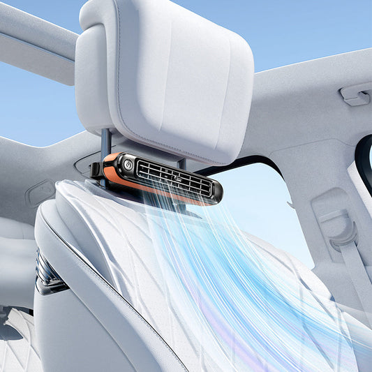 🌬️ LIMITED-TIME 50% OFF! 🚗 Dual Turbo Car Rear Seat Fan – 3 Speeds, Quiet, Velcro Mount ⚡
