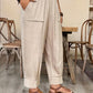 👖 LIMITED-TIME 50% OFF! ✨ Women’s Cuffed Ankle Pants – Relaxed Fit, Elastic Waist, Solid Colors 🍂