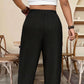 👖 LIMITED-TIME 50% OFF! ✨ Women's Cuffed Ankle Pants – Elastic Waist, Relaxed Fit, Patch Pockets 🌿