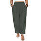 👖 LIMITED-TIME 50% OFF! ✨ Women’s Cuffed Ankle Pants – Relaxed Fit, Elastic Waist, Solid Colors 🍂
