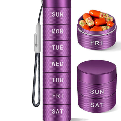 💊 LIMITED-TIME 50% OFF! ✨ 7-Day Metal Pill Organizer – Stackable, Leak-Proof, Sleek Design 🧳