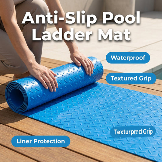 🛡️ LIMITED-TIME 50% OFF! ✨ Non-Slip Pool Ladder Mat – Durable PVC, Multi-Use, Easy Clean 🌊