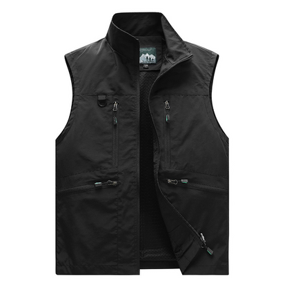 🎒 LIMITED-TIME 50% OFF! ✨ Men’s Mesh Work Vest – Multi-Pocket, Breathable, Heavy-Duty 🏔️